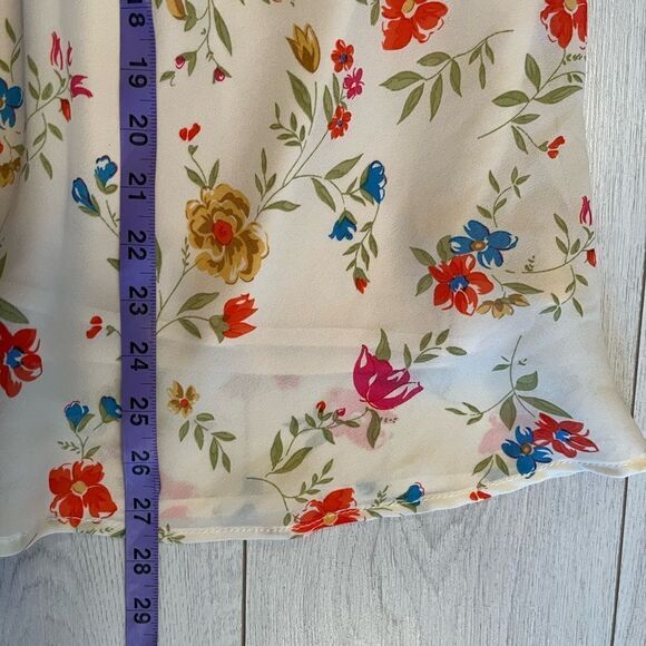 Vintage 90s chiffon floral midi skirt - Picture 10 of 10